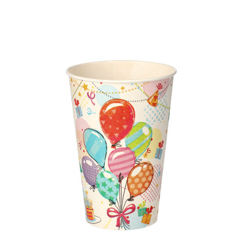 10080 Trinkbecher, Pappe 0,2 l Ø 7 cm · 9,7 cm "Fete"