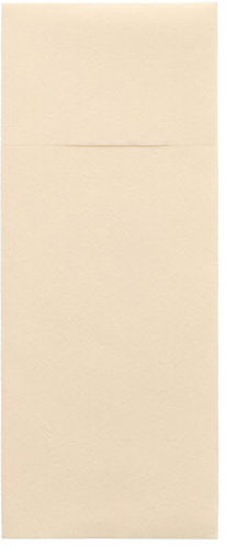 12000 Bestecktaschen, Airlaid 40 cm x 33 cm creme mit Besteckfalz