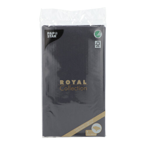 720 Tischdecke, Tissue "ROYAL Collection" 120 cm x 180 cm schwarz