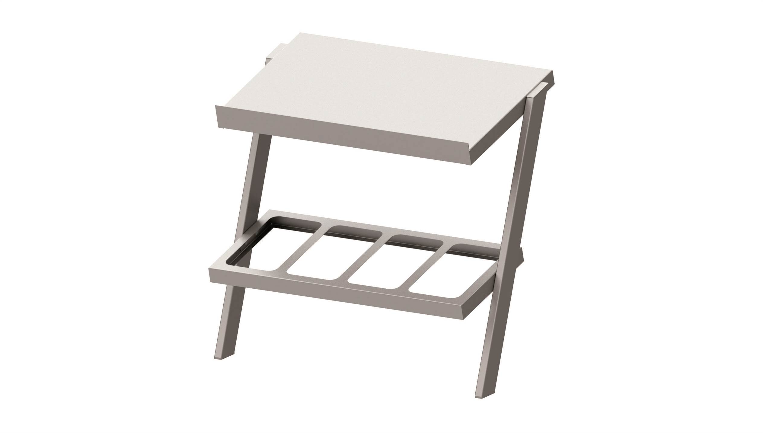 Aufsatzbord mit Besteckausgabe 715x450x700 mm für Speisenausgabesysteme Aufsatzbord mit Besteckausgabe 715x450x700 mm für Speisenausgabesysteme