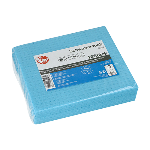 4000 Schwammtücher 20 cm x 18 cm blau