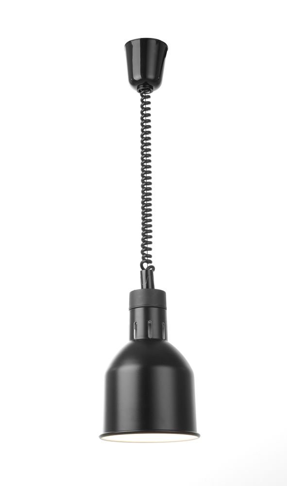 Höhenverstellbare Wärmelampe, zylinderförmig, HENDI, Schwarz, 230V/250W, ⌀175x(H)250mm