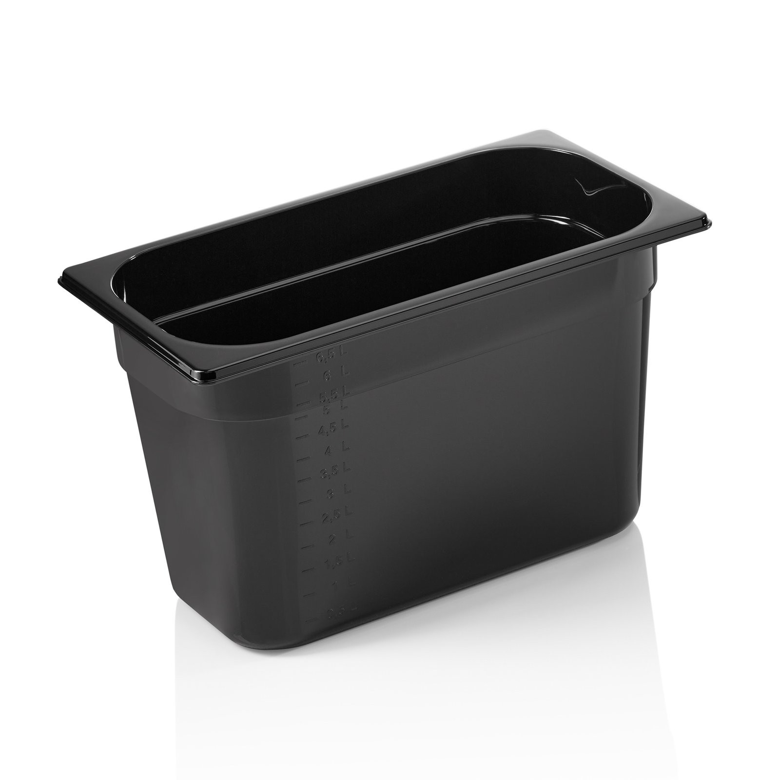 GN Behälter GN 96 BLACK 1/3-200 mm, schwarz, Polycarbonat