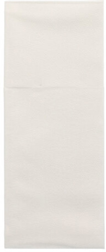 9600 Bestecktaschen, Airlaid 40 cm x 48 cm weiss mit Besteckfalz