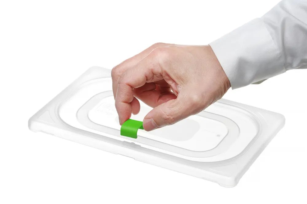 Farbcodierungsclips für HACCP-Aufbewahrungsbehälter, Grün, 12 Stk