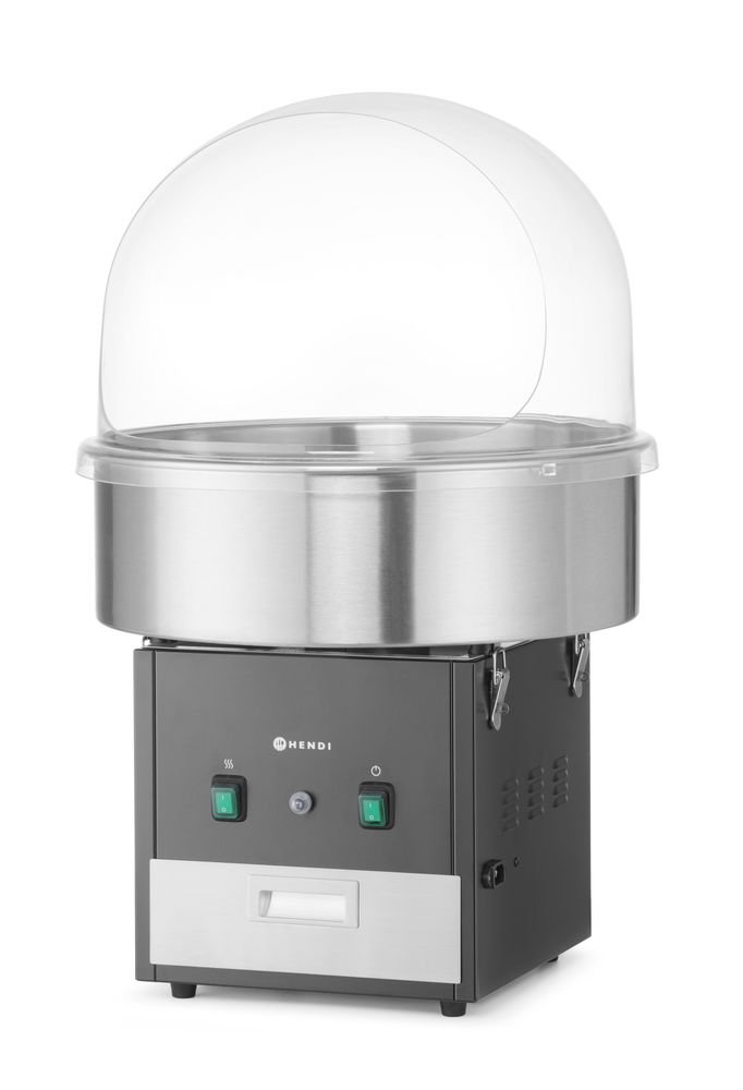 Zuckerwatte-Maschine , Schwarz, 220-240V/1130W, 520x520x(H)503mm