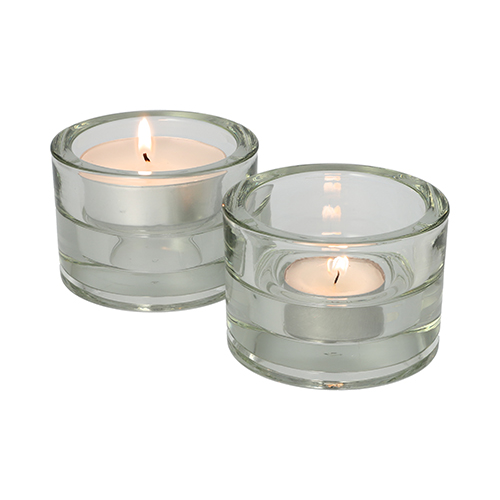 1 Kerzenhalter Glas Ø 8,2 cm · 5,7 cm klar "2in1" für Teelichte und Maxilichte 864 Kerzenhalter Glas Ø 8,2 cm · 5,7 cm klar "2in1" für Teelichte und Maxilichte