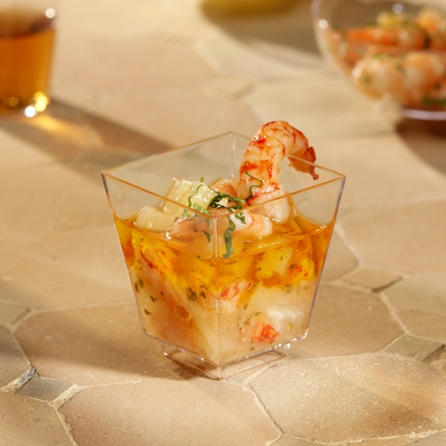 40000 Fingerfood - Schalen, PS eckig 50 ml 5 cm x 4,5 cm x 4,5 cm glasklar
