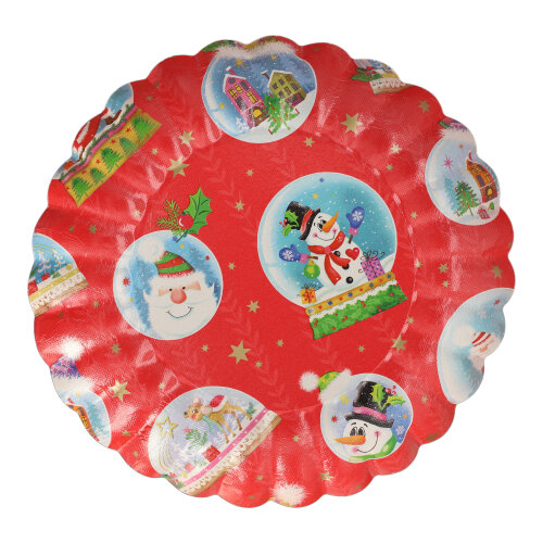 2 Präsentierschalen-Weihnachten Ø 23 cm "verschiedene Weihnachtsdekore" 50 Präsentierschalen-Weihnachten Ø 23 cm "verschiedene Weihnachtsdekore"