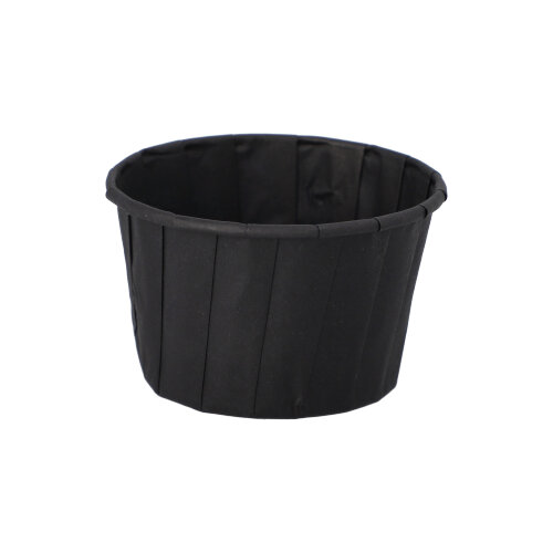 100 Dressingbecher, Papier 90 ml Ø 6,6 cm · 4,2 cm schwarz 36000 Dressingbecher, Papier 90 ml Ø 6,6 cm · 4,2 cm schwarz