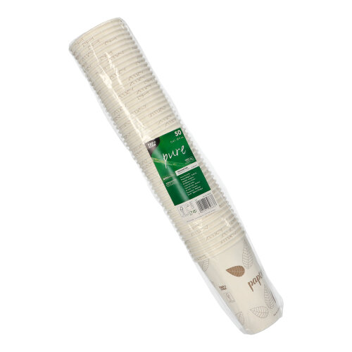 9000 Trinkbecher, Pappe "pure" 0,4 l Ø 9 cm · 13,9 cm "ZERO"