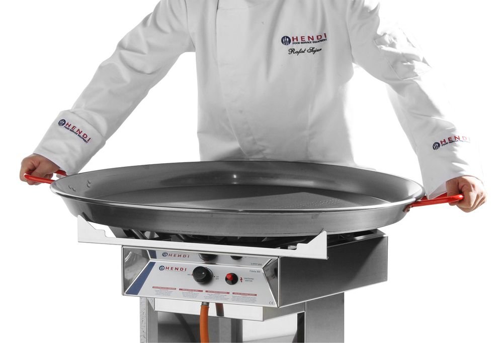 Paellapfanne, HENDI, Geeignet für Gasgrill 146804, ⌀800x(H)50mm