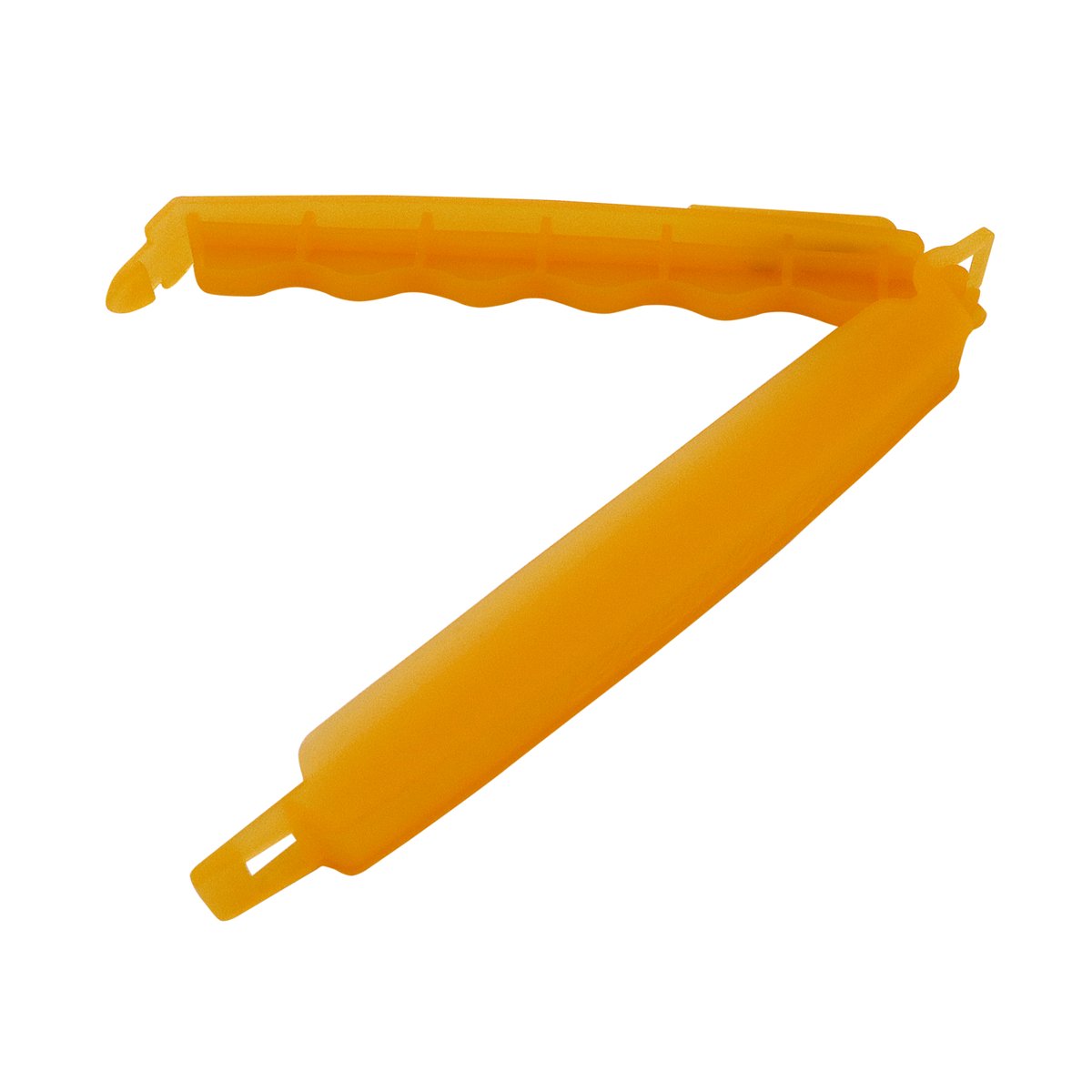 Verschluss-Clip, 125 mm, orange, mit Messer Verschluss-Clip, 125 mm, orange, mit Messer