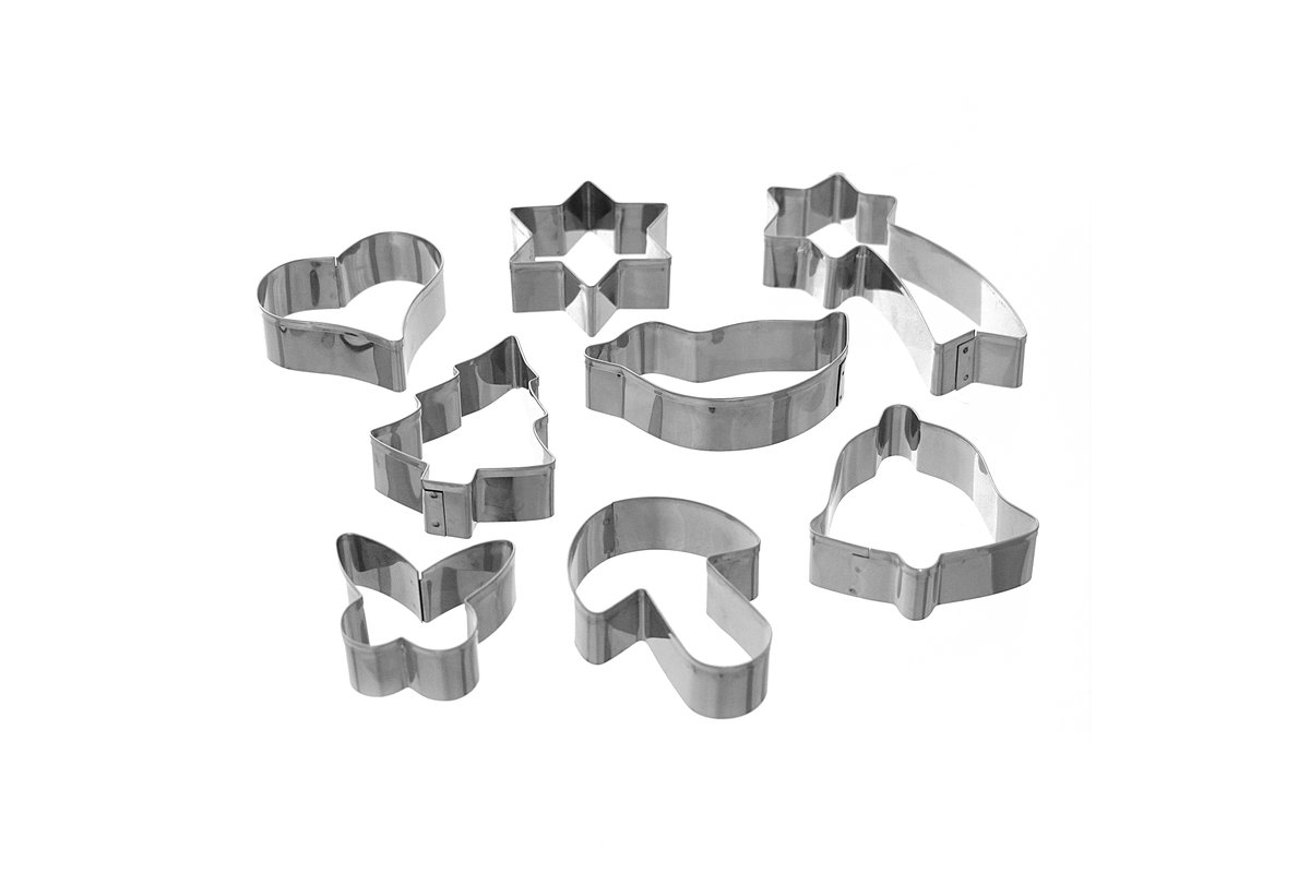 Weihnachtsausstecher Set 8-teilig, glatt Weihnachtsausstecher Set 8-teilig, glatt