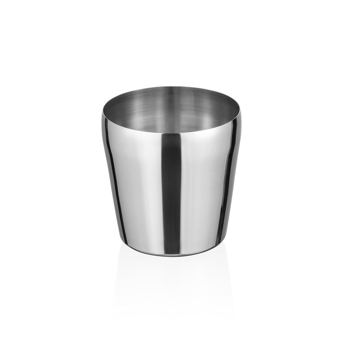 Tischabfalleimer 1 L, Ø 12,5 cm, (H) 12,5 cm, Chromnickelstahl