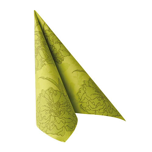 12500 Servietten "ROYAL Collection" 1/4-Falz 40 cm x 40 cm grün "Thalia"