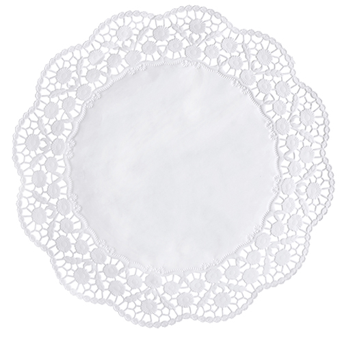 25200 Tortenspitzen rund Ø 36 cm weiss