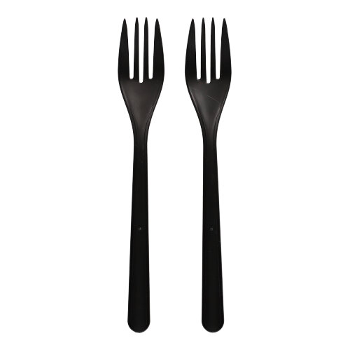 50000 "Circulware by Haval" Mehrweg-Gabeln PP-MF 18,5 cm schwarz extra stabil