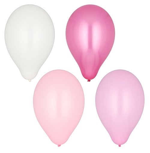 22400 Luftballons Ø 25 cm farbig sortiert "Pink-Mix"
