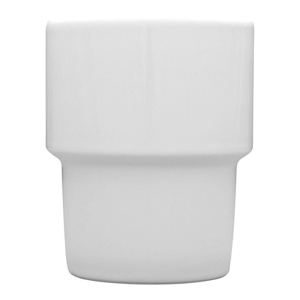 Trinkbecher, Porzellan, weiß, Serie Kaszub/Hel, Lubiana, 0,35 Liter