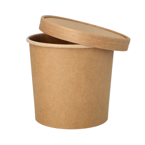 500 Suppenbecher, Pappe 760 ml Ø 11,5 cm · 11 cm braun 4000 Suppenbecher, Pappe 760 ml Ø 11,5 cm · 11 cm braun