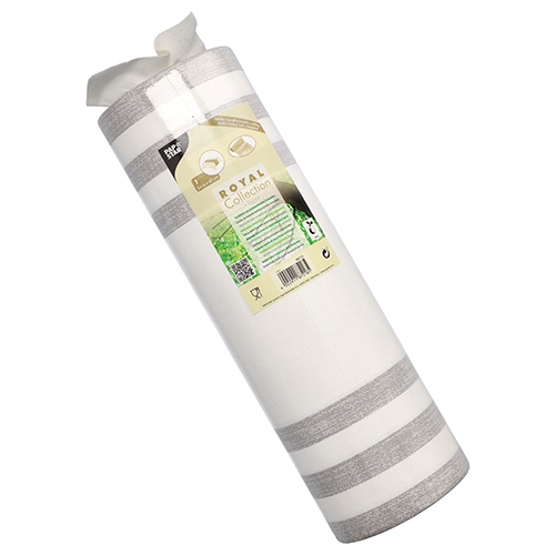 4 Tischläufer, stoffähnlich, PV-Tissue Mix "ROYAL Collection" 24 m x 40 cm grau "Lines" 112 Tischläufer, stoffähnlich, PV-Tissue Mix "ROYAL Collection" 24 m x 40 cm grau "Lines"