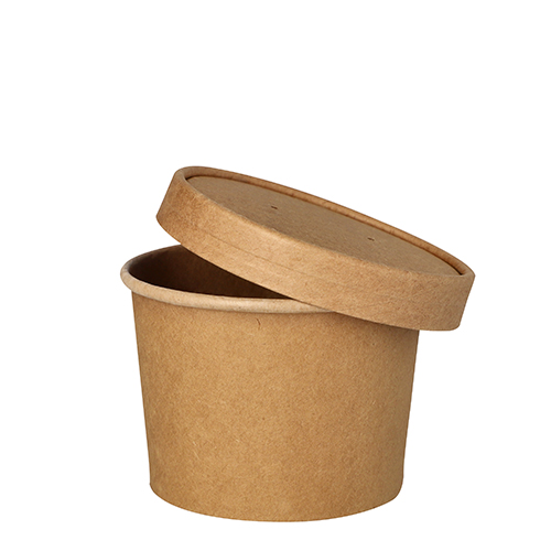 25 Suppenbecher, Pappe rund 350 ml Ø 9,8 cm · 7 cm braun 500 Suppenbecher, Pappe rund 350 ml Ø 9,8 cm · 7 cm braun
