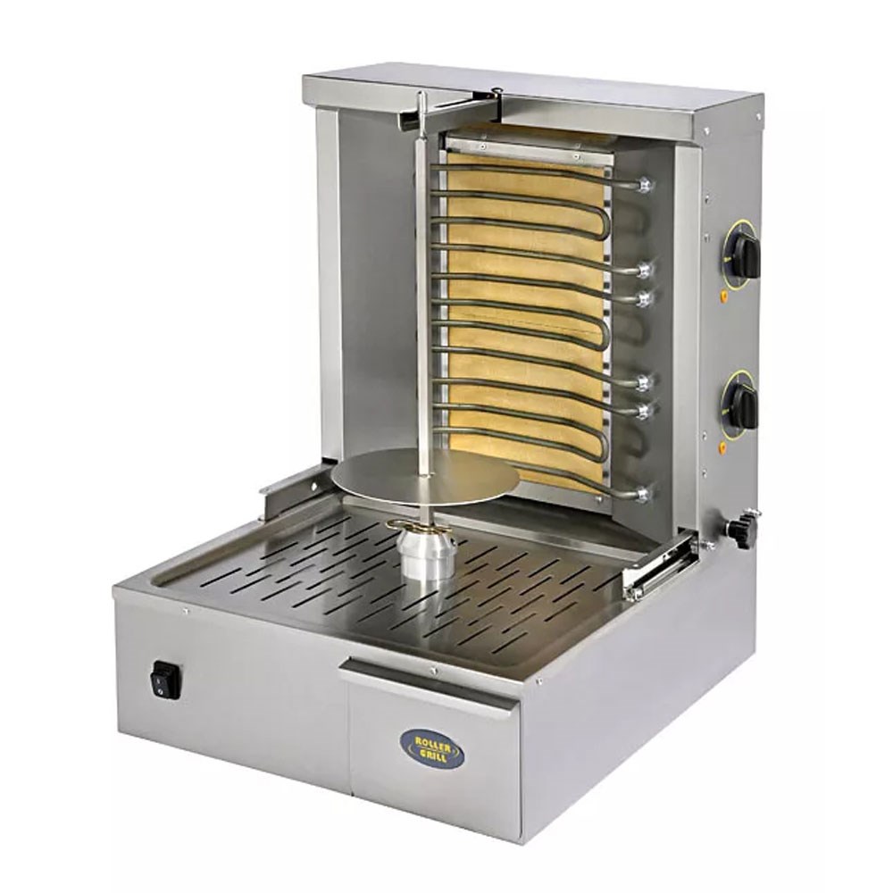 ROLLER GRILL Elektro-Gyrosgrill, Kapazität 15 kg, Abmessung 580 x 660 x 695 mm (BxTxH) ROLLER GRILL Elektro-Gyrosgrill, Kapazität 15 kg, Abmessung 580 x 660 x 695 mm (BxTxH)