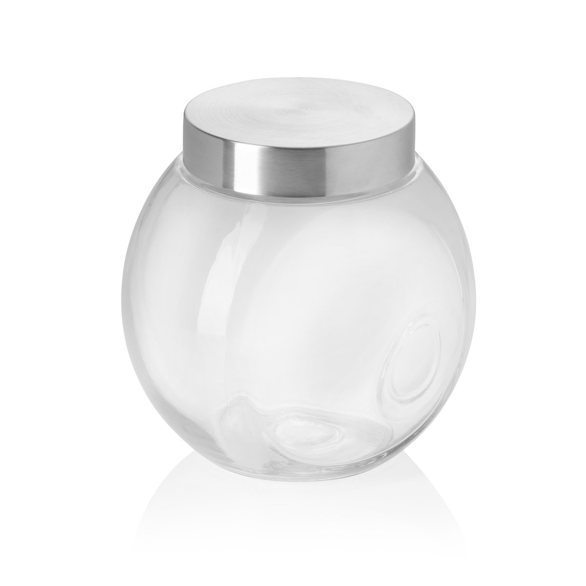 Vorratsglas, 1,5 ltr., Ø 9 cm, Höhe 19,5 cm, Glas, Edelstahl, Silikon Vorratsglas, 1,5 ltr., Ø 9 cm, Höhe 19,5 cm, Glas, Edelstahl, Silikon