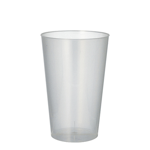 8000 Mehrweg-Trinkbecher PP 0,4 l Ø 8,6 cm · 13 cm transluzent unzerbrechlich