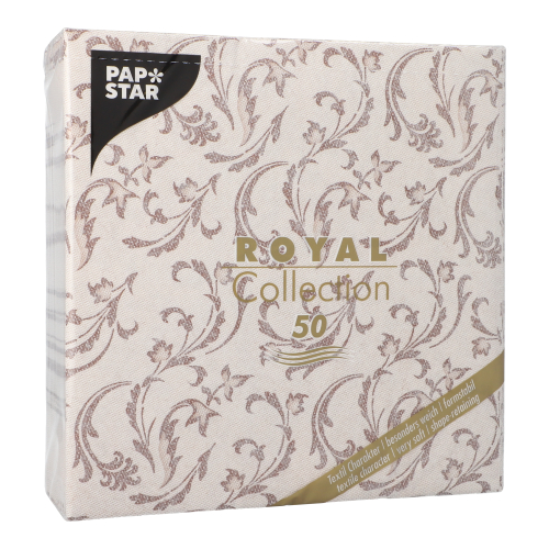 50 Servietten "ROYAL Collection" 1/4-Falz 40 cm x 40 cm braun "Damascato" 12500 Servietten "ROYAL Collection" 1/4-Falz 40 cm x 40 cm braun "Damascato"