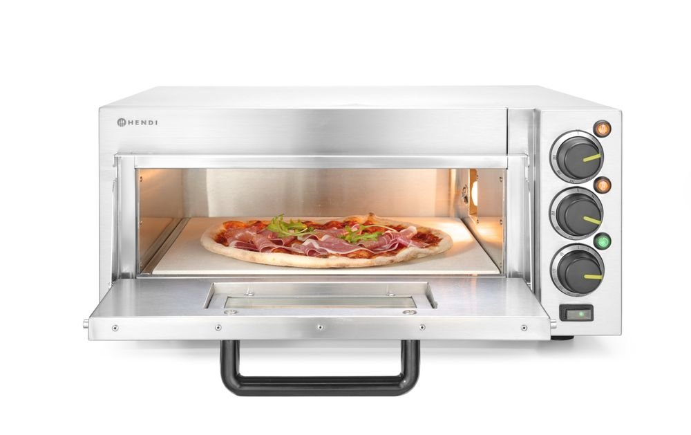 Pizzaofen kompakt, HENDI, Silber, 230V/2000W, 580x560x(H)275mm