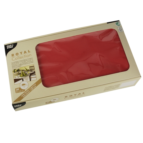 2400 Mitteldecken, Tissue "ROYAL Collection" 80 cm x 80 cm rot