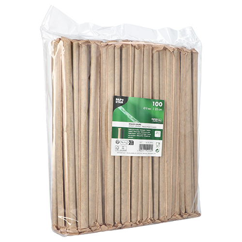 28800 Shake-Halme Papier Ø 8 mm · 25 cm schwarz einzeln gehüllt