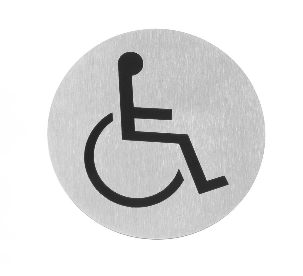 Türschilder, HENDI, Rollstuhl, ⌀75mm Türschilder, HENDI, Rollstuhl, ⌀75mm