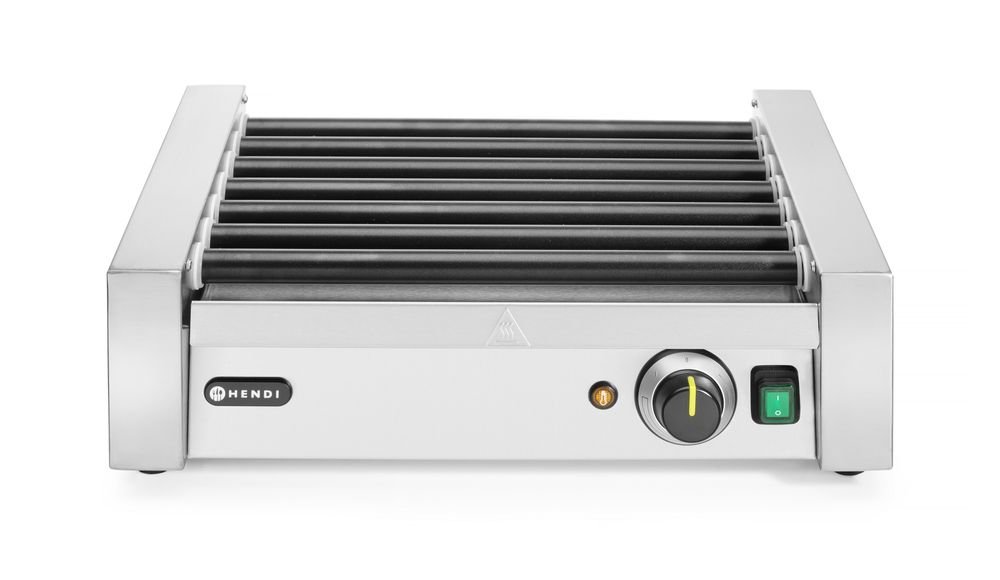 Rollengrill - Eine Zone, HENDI, 7 Rollen, 230V/740W, 525x365x(H)176mm Rollengrill - Eine Zone, HENDI, 9 Rollen, 230V/940W, 520x400x(H)175mm
