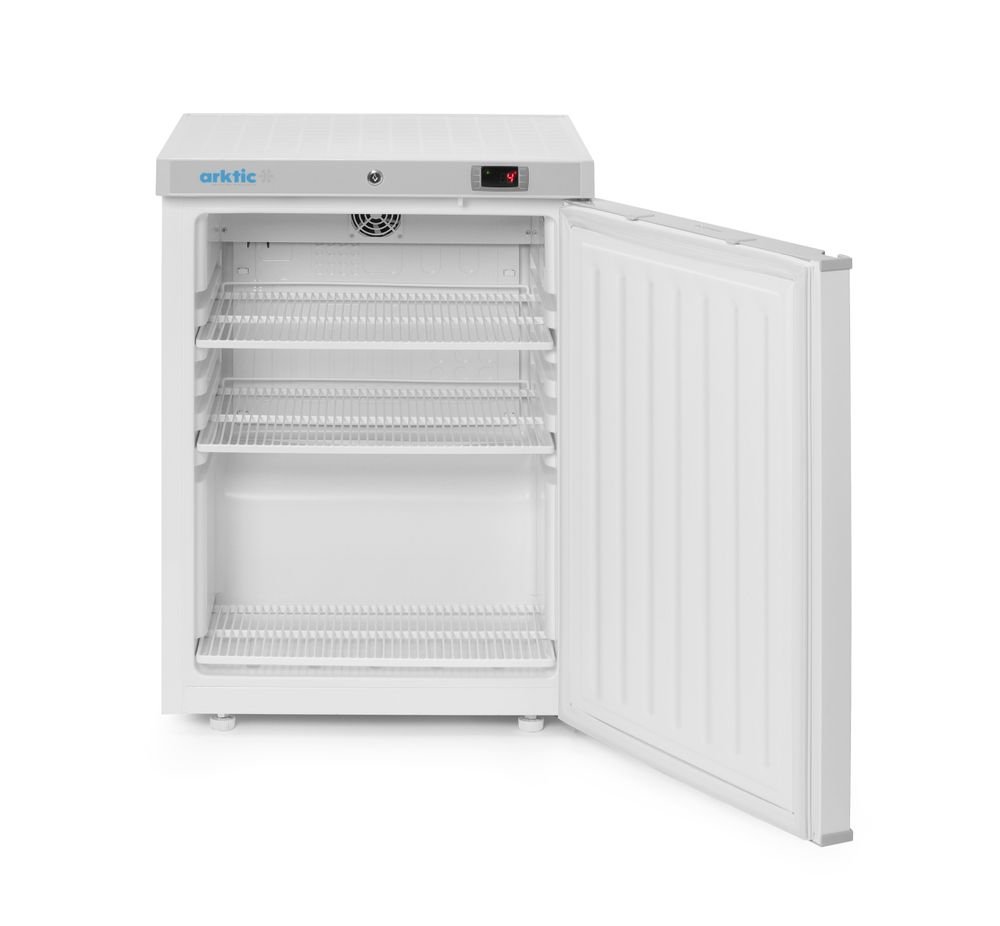 Budget Line Kühlschrank in weiß lackiertem Stahlgehäuse, Arktic, Budget Line, Weiß, 230V/124W, 598x623x(H)838mm Budget Line Kühlschrank in weiß lackiertem Stahlgehäuse, Arktic, Budget Line, Weiß, 230V/124W, 598x623x(H)838mm