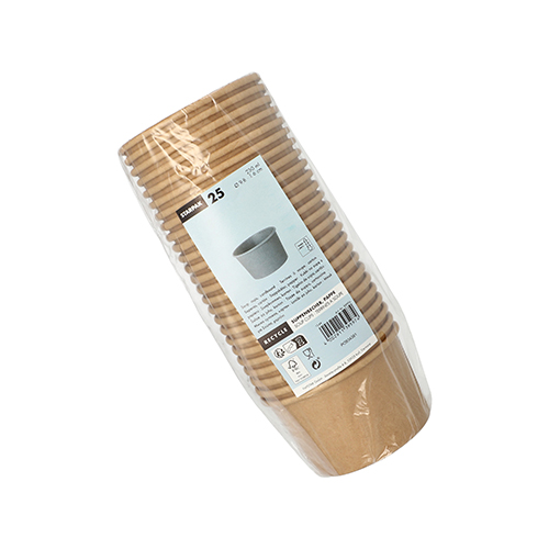 7000 Suppenbecher, Pappe rund 230 ml Ø 9,8 cm · 6 cm braun