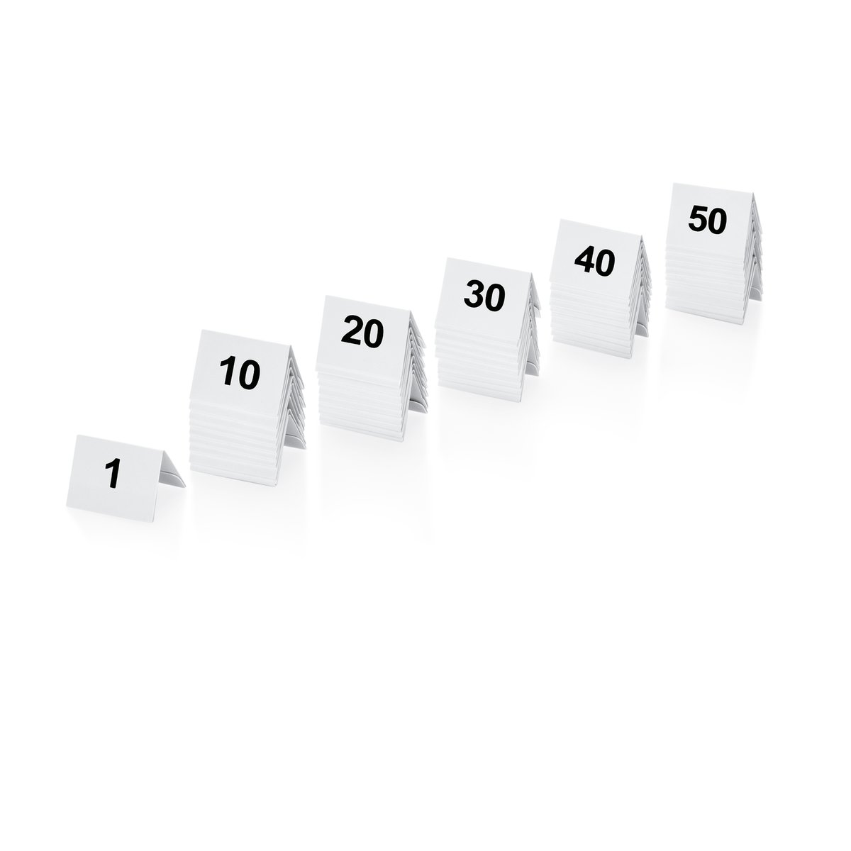 Tischnummernschild Set 5 x 3,5 x 3,5 cm