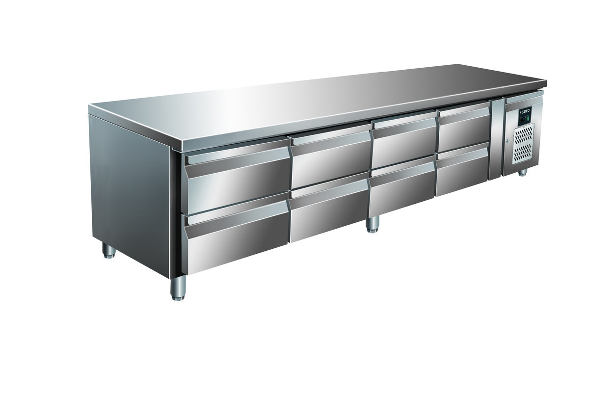 Unterbaukühltischmit4x2Schubladen,ModellUGN4180TN