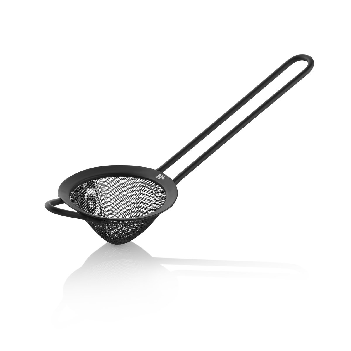 Feinmaschiges Sieb NOCTURN, Ø 9 cm, 25,5 cm, schwarz matt