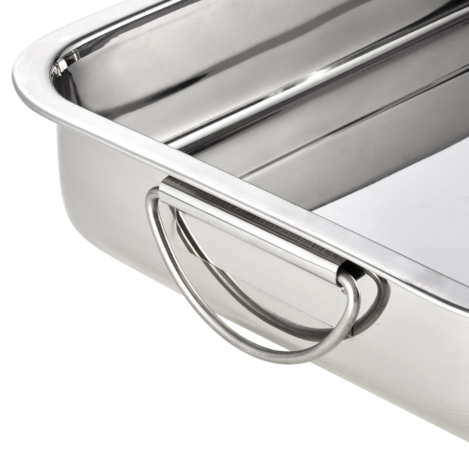 Bräter, 43 x 31 x 7 cm, Chromnickelstahl Bräter, 43 x 31 x 7 cm, Chromnickelstahl