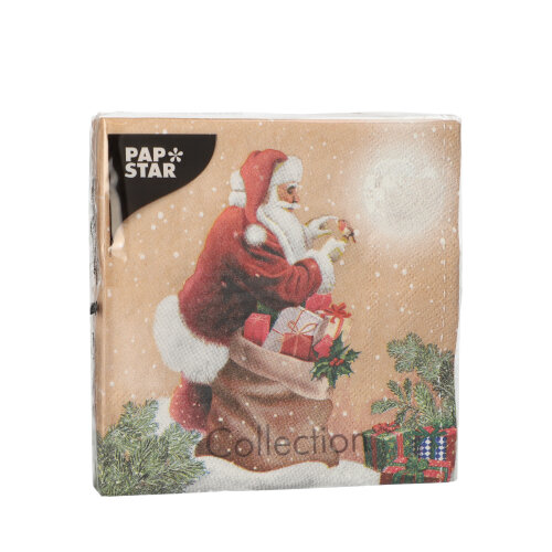 41160 Servietten, 3-lagig 1/4-Falz 25 cm x 25 cm "Dans la Cheminee"