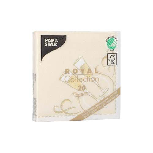 280 Servietten "ROYAL Collection" 1/4-Falz 25 cm x 25 cm gold "Festive Moments" 29400 Servietten "ROYAL Collection" 1/4-Falz 25 cm x 25 cm gold "Festive Moments"