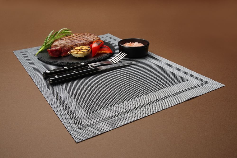 Platzset, Rahmen, HENDI, Beige, 6 Stk., 450x300mm