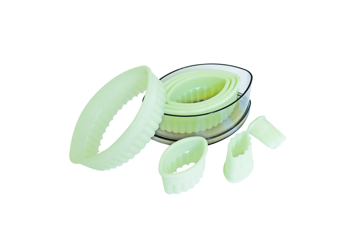 Ausstechersatz oval, gezackt