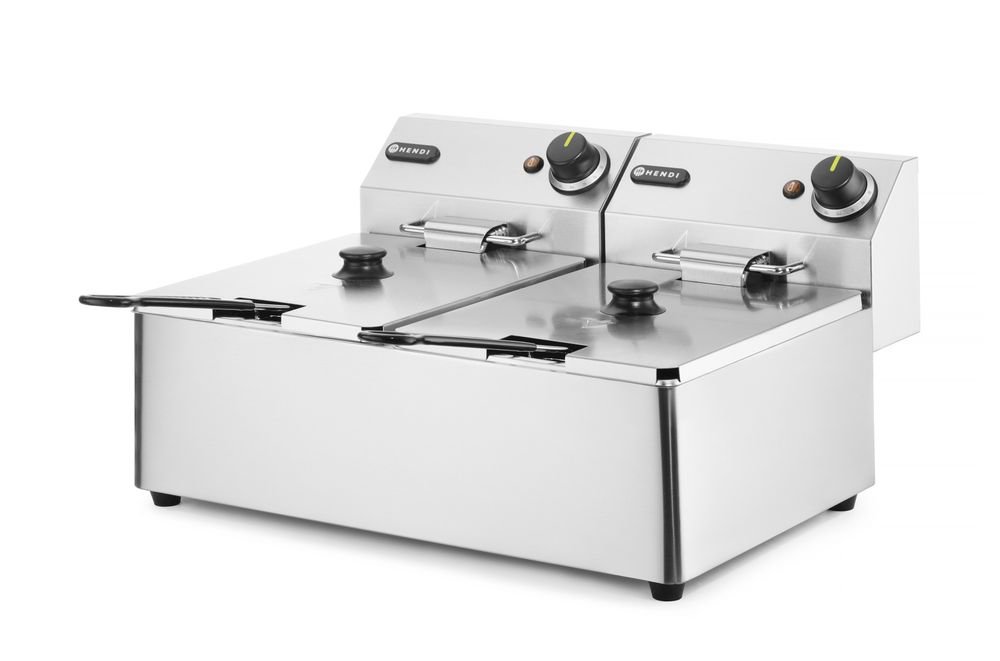 Friteuse Kitchen Line - 2x6L, HENDI, Kitchen Line, 12L, 230V/6600W, 550x430x(H)305mm Friteuse Kitchen Line - 2x6L, HENDI, Kitchen Line, 12L, 230V/6600W, 550x430x(H)305mm