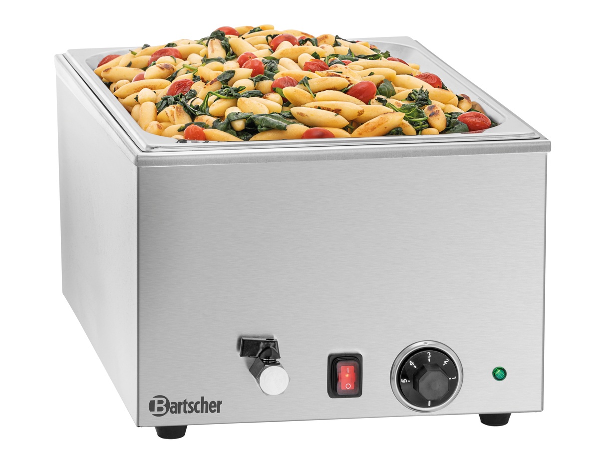 Bain Marie, 1/1 GN, 150mm, mit Hahn