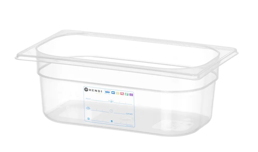 Gastronorm-Behälter 1/4, GN 1/4, 2,8L, Transparent, 265x162x(H)100mm