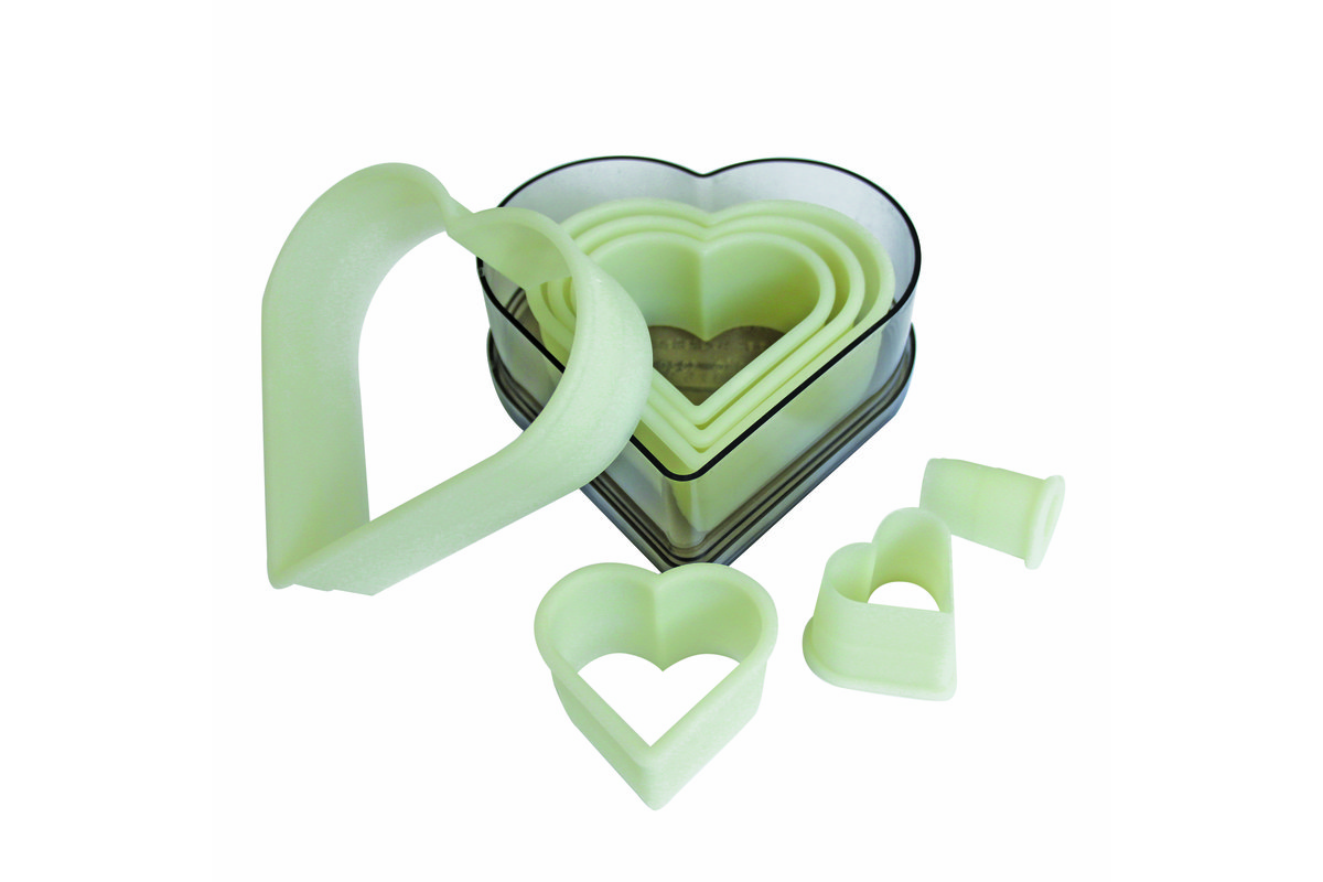 Ausstechersatz Herz, glatt